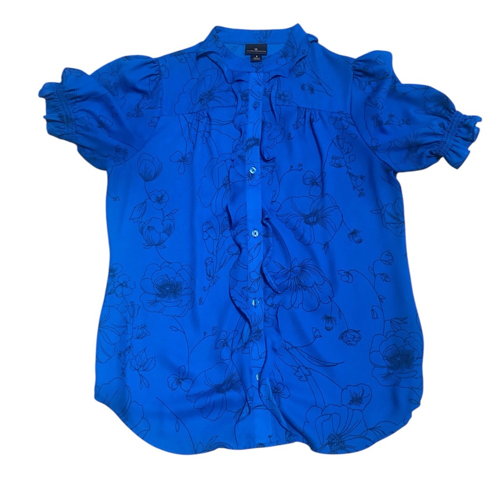 Blue Floral Women's Top